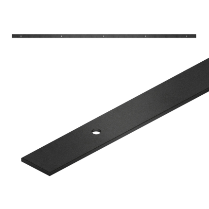 GPF0570.61 schuifdeurrail zwart 170 cm