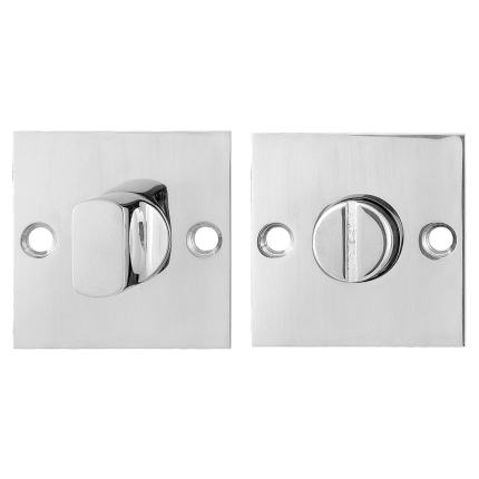 GPF0903.48 toiletgarnituur 50x50x2mm stift 8mm RVS gepolijst