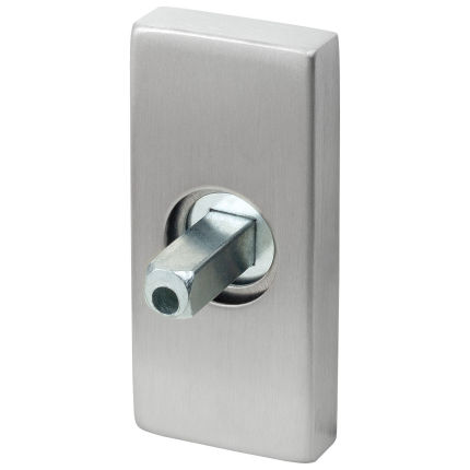 GPF1100.01 rechth.rozet met knopv. RVS