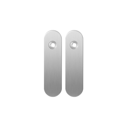 GPF1100.10 kortschild afgerond blind RVS geborsteld