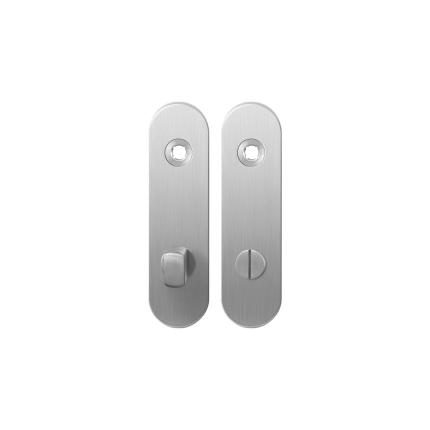 GPF1100.10 kortschild afgerond WC72/8 normale knop RVS geborsteld