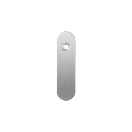 GPF1100.10R kortschild afgerond blind rechtsdraaiend RVS geborsteld