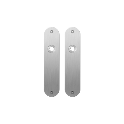 GPF1100.12 plaatschild afgerond blind RVS geborsteld