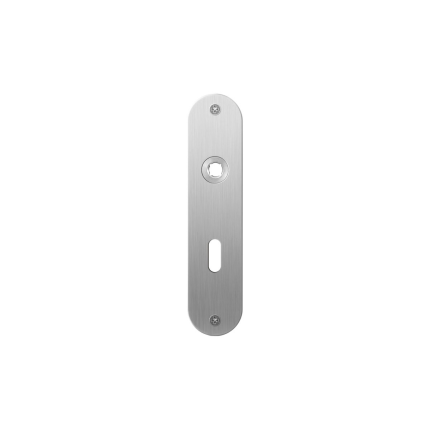 GPF1100.12L/R plaatschild afgerond BB56 links-/ rechtsdraaiend RVS geborsteld