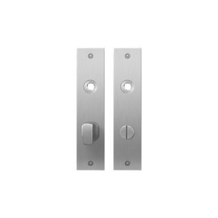 GPF1100.16 plaatschild rechthoekig WC63/8 grote knop RVS geborsteld