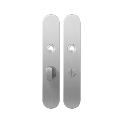 GPF1100.20 langschild afgerond WC55/8 grote knop RVS geborsteld