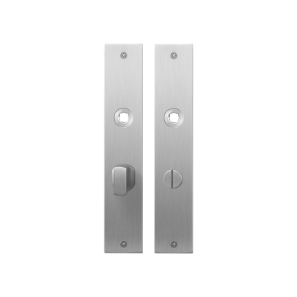 GPF1100.26 plaatschild rechthoekig WC63/8 grote knop RVS geborsteld