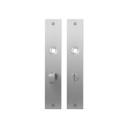 GPF1100.26 plaatschild rechthoekig WC63/8 normale knop RVS geborsteld