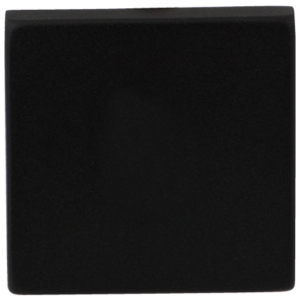GPF8900.02 zwart bl. vierk.rozet 50x50x8