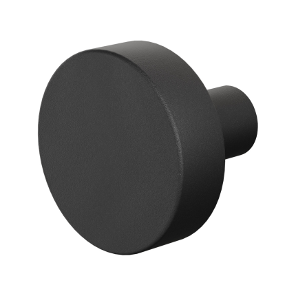 GPF8952.61zwart vlakke knop 52x16mm