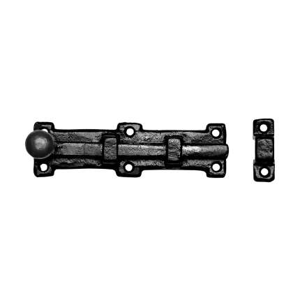 KP1155 deurschuif met knop 303x54mm smeedijzer