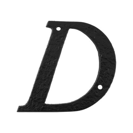 Landelijke huisnummer letter 'D', 101 mm