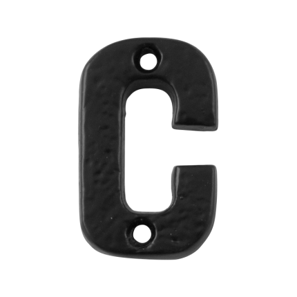Landelijke huisnummer toevoeging letter 'C', 50 mm