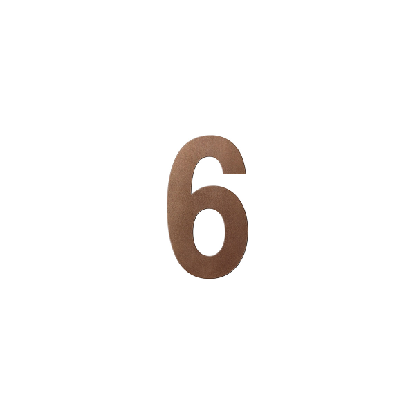 GPF9806.A2 bronze huisnummer 6/ 150mm