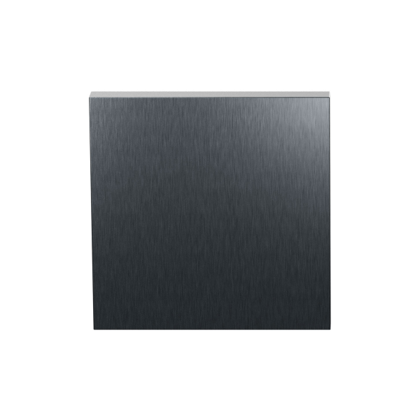 GPF199E Blinde Rozet 53x53x6,5 mm PVD Antraciet