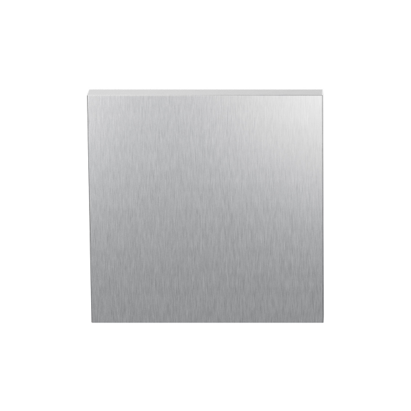 GPF199E Blinde Rozet 53x53x6,5 mm RVS Geborsteld