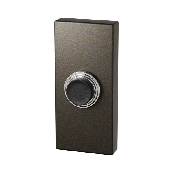 Dark deurbel rechthoekig zwarte button