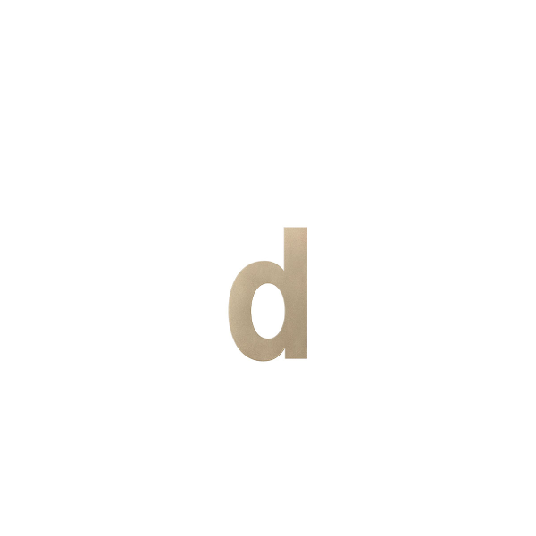 GPF9800.A4 champagne letter d/ 156 mm