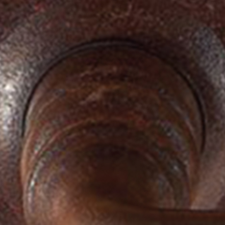 Detail finish roest